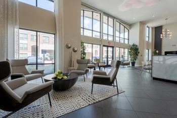 Modern lobby area